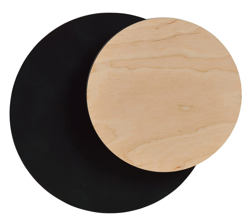 Circle 1A Black wall lamp