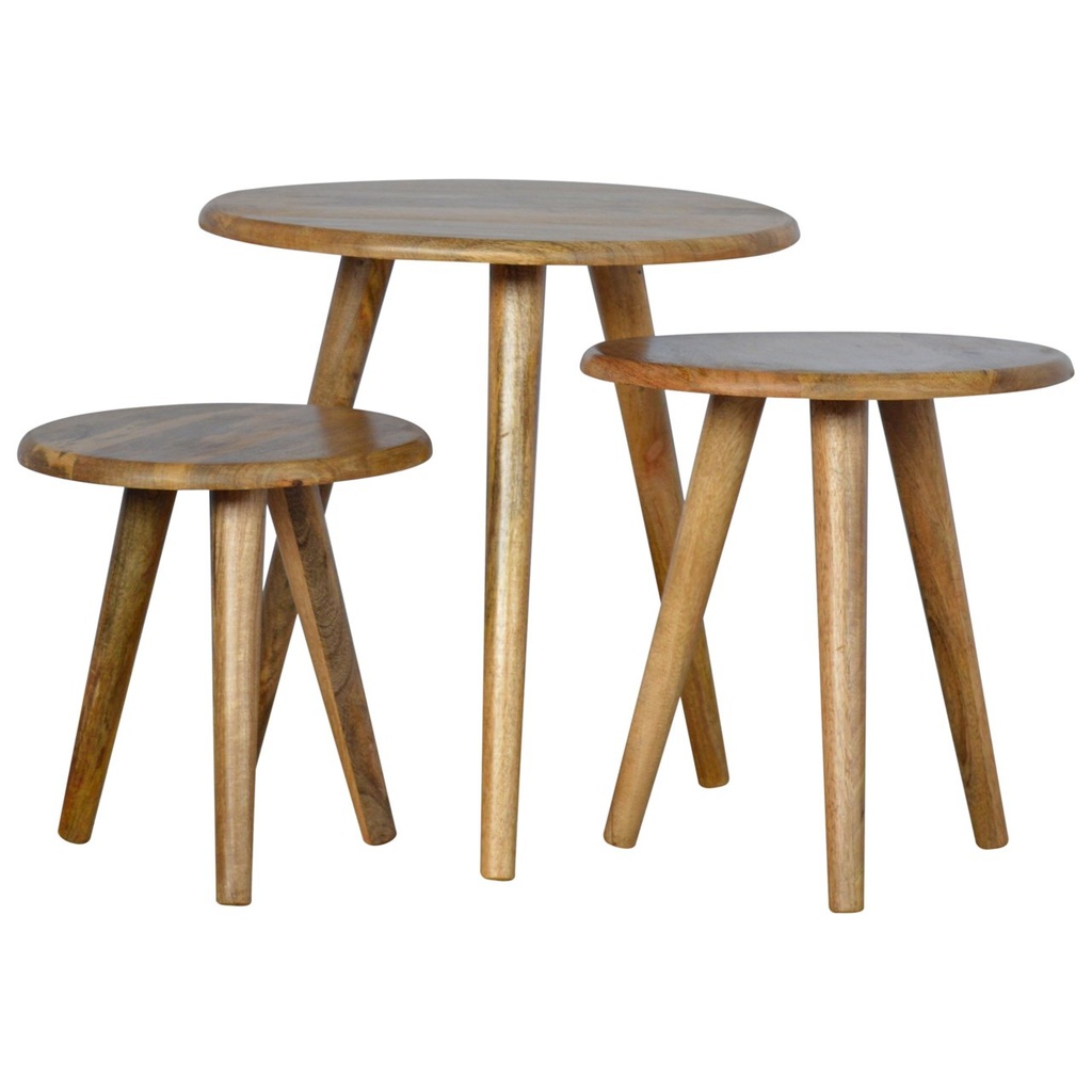 [IN142] Oak-ish Nordic Nesting Stools