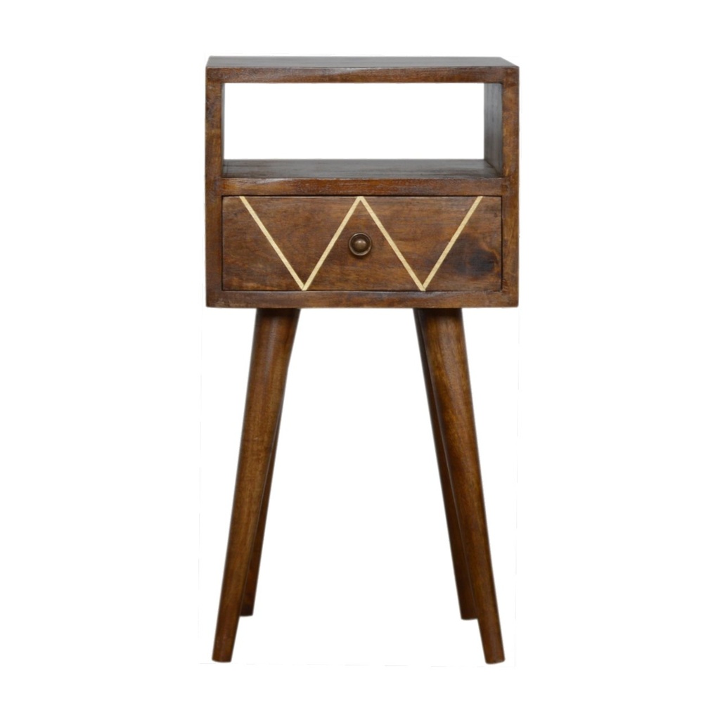 Comodino Mini Geo in ottone