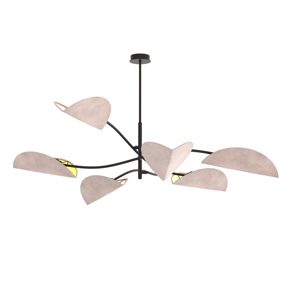 LOTUS 6 BL GRIGIO Lampada da Soffitto