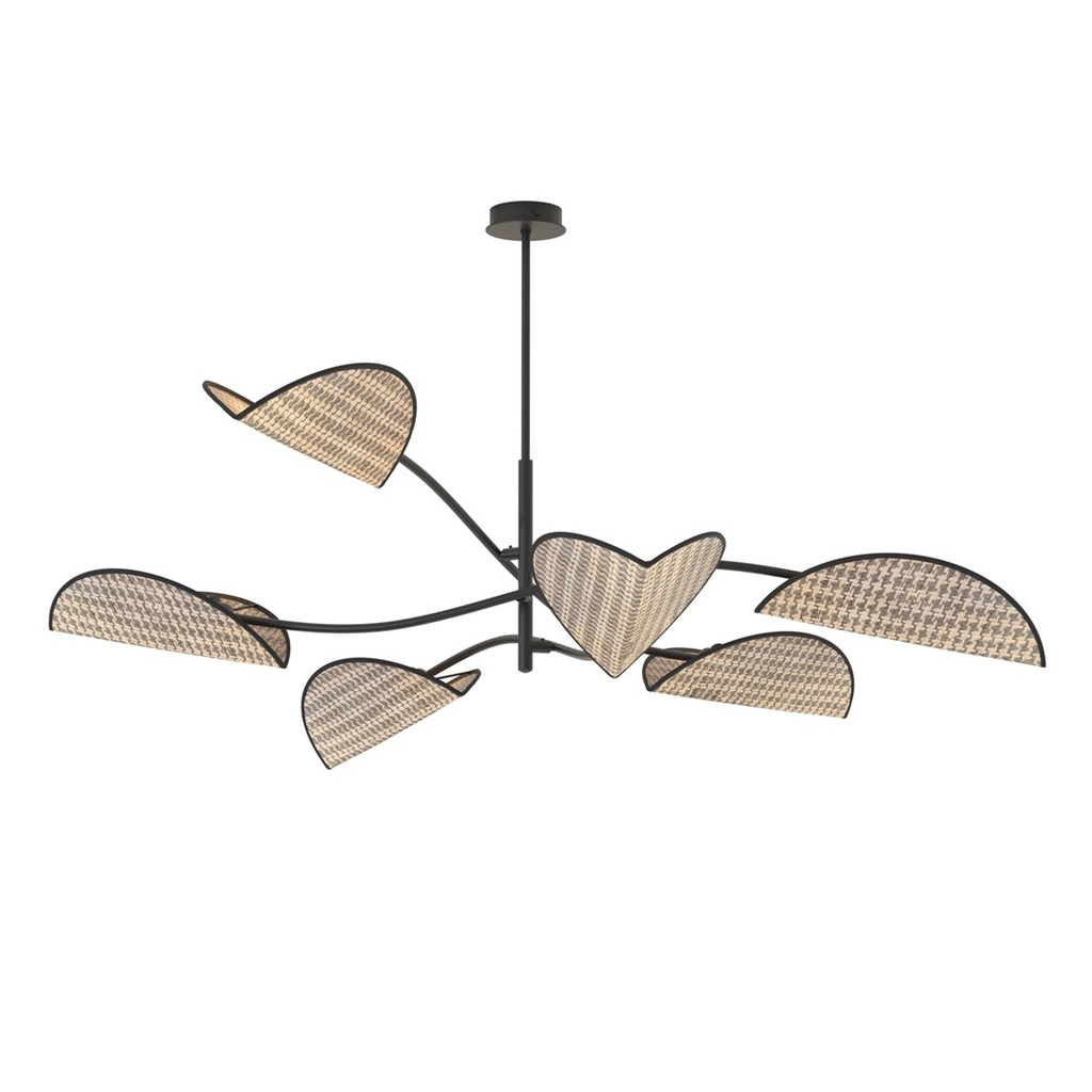 [1463/6] LOTUS 6 BL SENAPE Ceiling Lamp