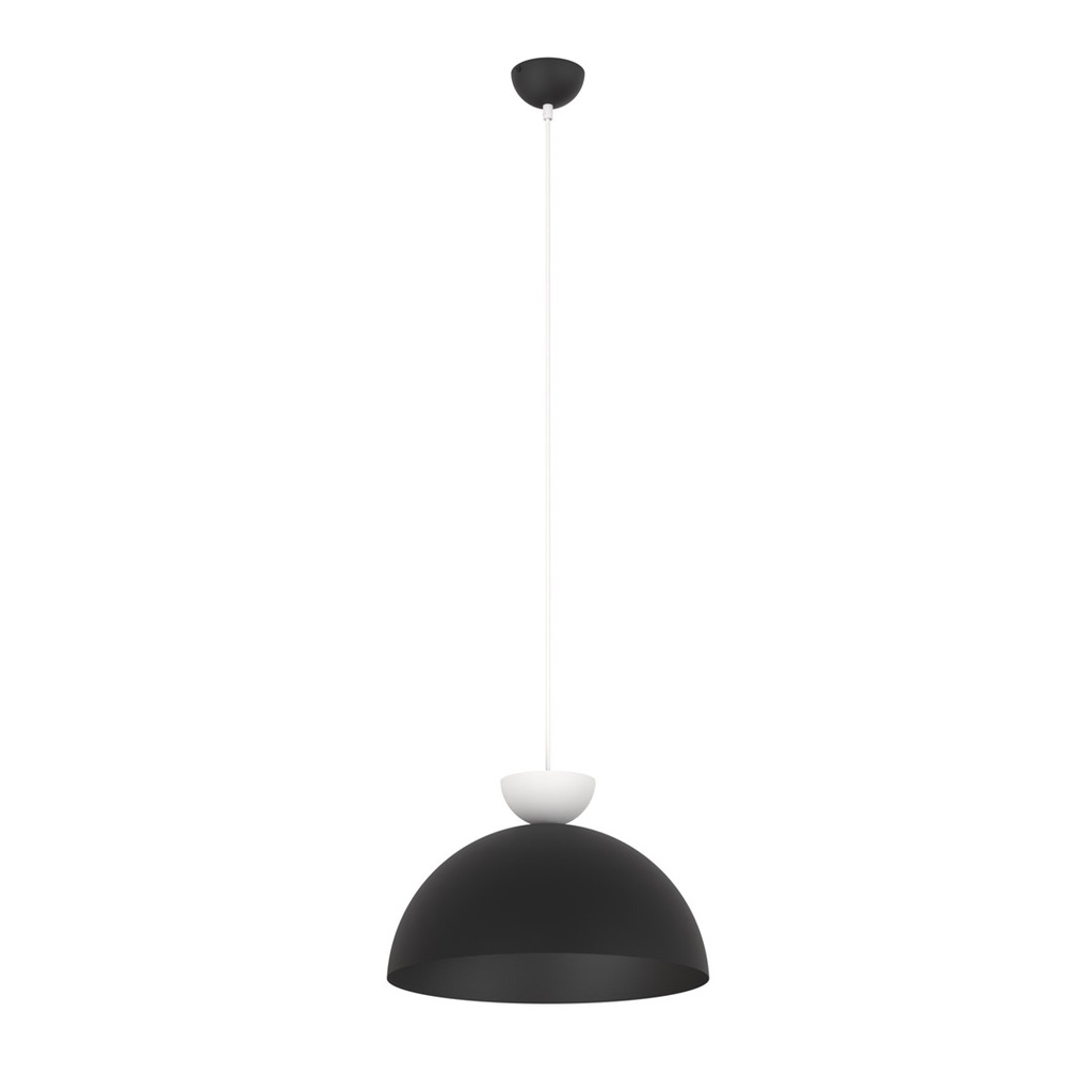 LUNARO 1L NERO NERO/BIANCO Lampada a sospensione 