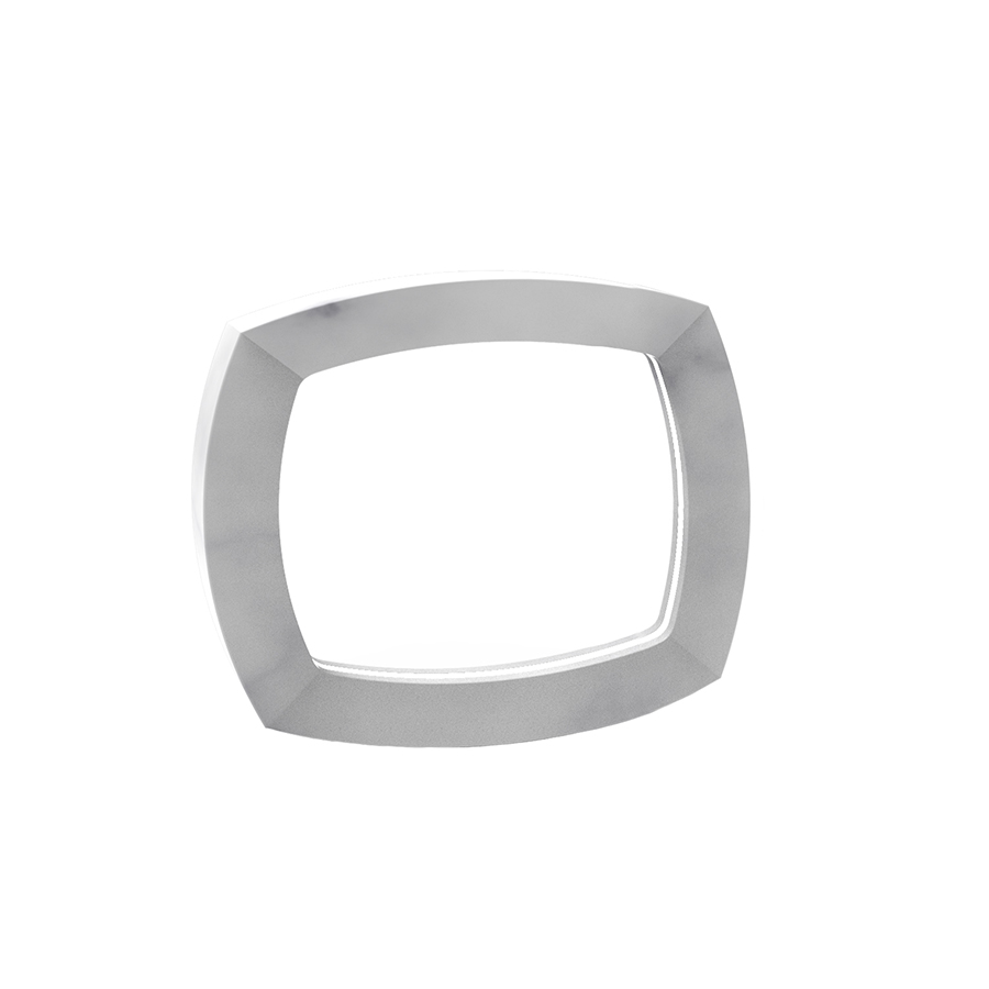 OR3A Lampada da Tavolo Rettangolare in Marmo di Carrara Interamente Fatto a Mano in Italia
