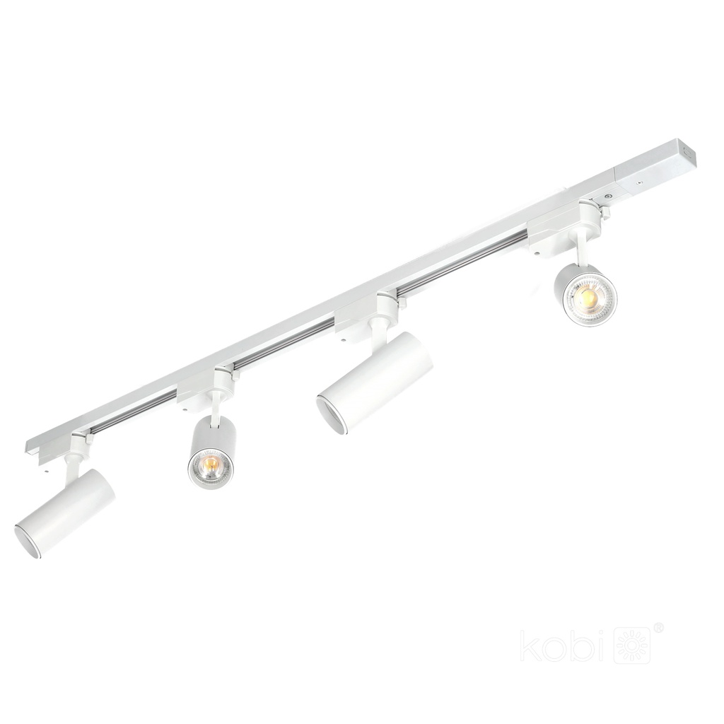 set binario a 1 circuito NEXTRACK GO 4xGU10 1m bianco Kobi